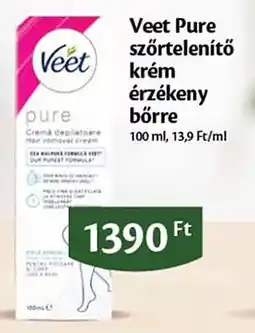 EcoFamily Veet pure szőrtelenítő krém érzékeny bőrre ajánlat