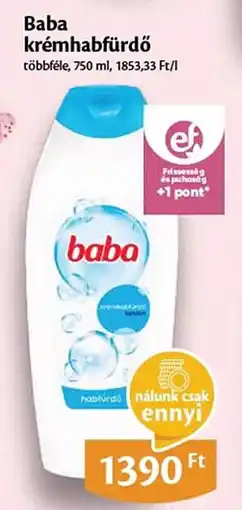 EcoFamily Baba krémhabfürdő ajánlat