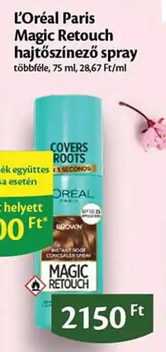 EcoFamily L'Oréal Paris Magic Retouch hajtőszínező spray ajánlat