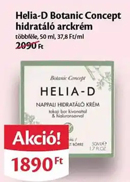 EcoFamily Helia-D Botanic Concept hidratáló arckrém ajánlat