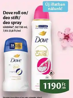 EcoFamily Dove roll on/ deo stift/ deo spray ajánlat