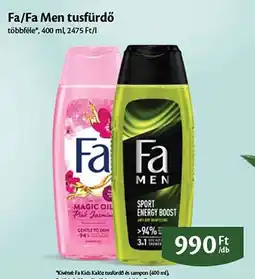 EcoFamily Fa/Fa Men tusfürdő ajánlat