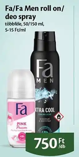 EcoFamily Fa/Fa Men roll on/ deo spray ajánlat
