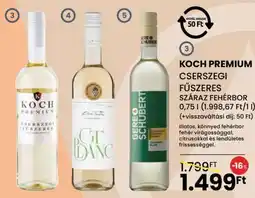 Spar KOCH PREMIUM CSERSZEGI FŰSZERES SZÁRAZ FEHÉRBOR ajánlat