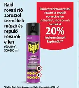 EcoFamily Raid rovarirtó aeroszol termékek mászó és repülő rovarok ellen ajánlat