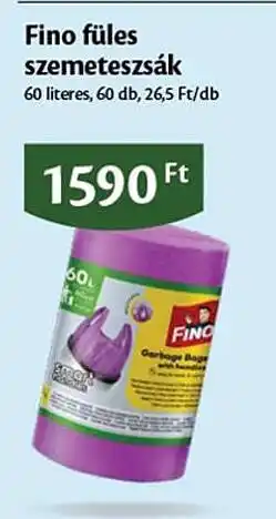 EcoFamily Fino füles szemeteszsák ajánlat