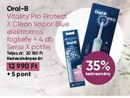 EcoFamily Oral-B Vitality Pro Protect X Clean Vapor Blue elektromos stb. ajánlat