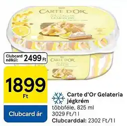 Tesco Carte d'Or Gelateria jégkrém ajánlat