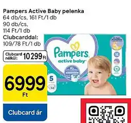 Tesco Pampers Active Baby pelenka ajánlat