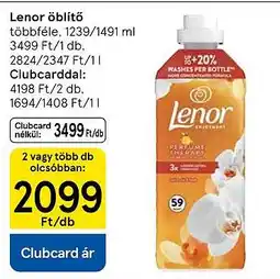 Tesco Lenor öblítő ajánlat