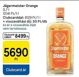 Tesco Jägermeister Orange ajánlat