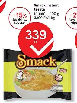 Tesco Smack instant tészta ajánlat
