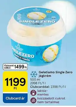 Tesco Gelatiamo Single Zero jégkrém ajánlat