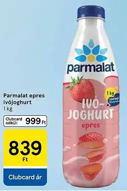 Tesco Parmalat epres ivójoghurt ajánlat