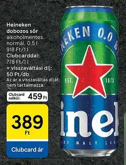 Tesco Heineken dobozos sör ajánlat