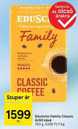 Tesco EduScho Family Classic őrölt kávé ajánlat