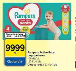 Tesco Pampers active baby bugyipelenka ajánlat