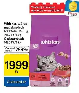Tesco Whiskas száraz macskaeledel ajánlat