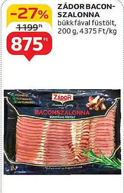 Auchan Zádor bacon- szalonna ajánlat
