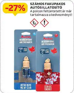 Auchan Számos fakupakos autósillatosító ajánlat