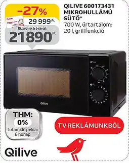 Auchan Qilive 600173431 mikrohullámú sütő ajánlat