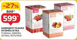 Auchan Gárdonyi teaház gyümölcstea ajánlat