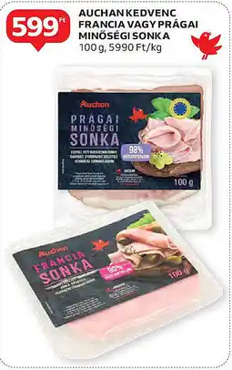 Auchan Auchan kedvenc francia vagy prágai minőségi sonka ajánlat