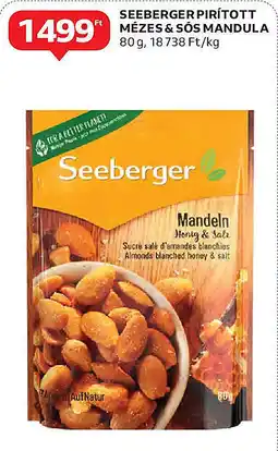 Auchan Seeberger pirított mézes & sós mandula ajánlat