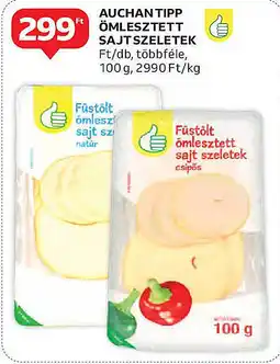 Auchan Auchan tipp ömlesztett sajt szeletek ajánlat