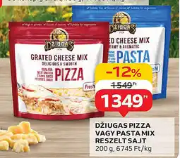 Auchan Džiugas pizza vagy pasta mix reszelt sajt ajánlat