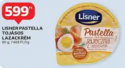 Auchan Lisner pastella tojásos lazackrém ajánlat