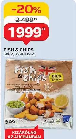 Auchan Fish & chips ajánlat