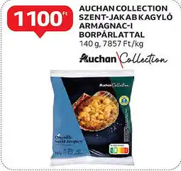 Auchan Auchan collection szent-jakab kagyló armagnac-i borpárlattal ajánlat