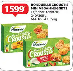 Auchan Bonduelle croustis mini vegán nuggets ajánlat
