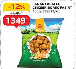 Auchan Fanan falafel csicseriborsó fasírt ajánlat