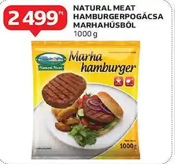 Auchan Natural meat hamburgerpogácsa marhahúsból ajánlat