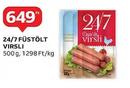 Auchan 24/7 füstölt virsli ajánlat