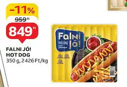 Auchan Falni jó! hot dog ajánlat