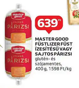 Auchan Master good füstlizer füst ízesítésű vagy sajtos párizsi ajánlat