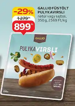 Auchan Gallio füstölt pulykavirsli ajánlat