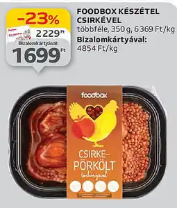 Auchan Foodbox készétel csirkével ajánlat