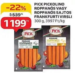 Auchan Pick pickoling roppanos stb. ajánlat