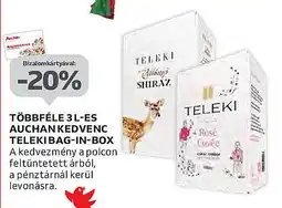 Auchan Többféle 3 l-es auchan kedvenc telekibag-in-box ajánlat