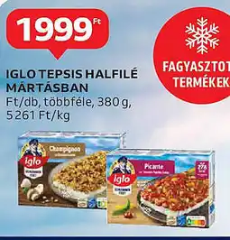 Auchan Iglo tepsis halfilé mártásban ajánlat