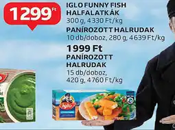 Auchan Iglo funny fish halfalatkák stb. ajánlat