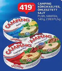 Auchan Camping körcikkelyes, ömlesztett sajt ajánlat