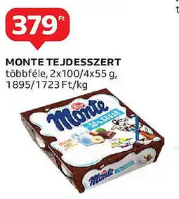 Auchan Monte tejdesszert ajánlat
