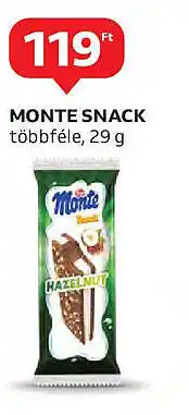 Auchan Monte snack ajánlat
