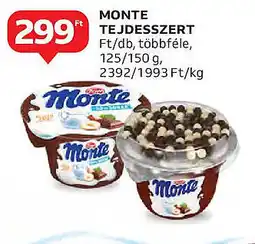 Auchan Monte tejdesszert ajánlat
