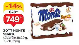 Auchan Zott monte snack ajánlat